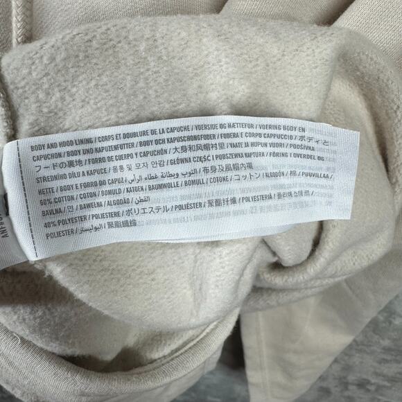 Abercrombie & Fitch New Sweatshirt Pullover Hoodie Women Sz XL Ivory Pockets - Picture 8 of 9